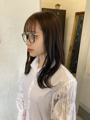 メガネに合うヘアー