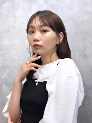 大人可愛い/前髪/顔まわり/小顔効果/銀座/20代/30代