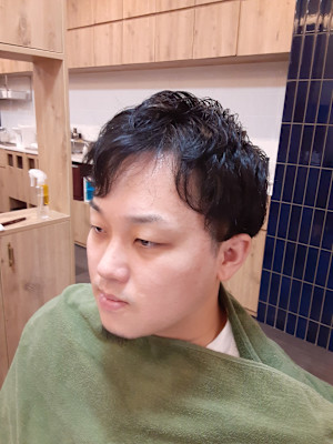 ツーブロック×メンズパーマスタイル