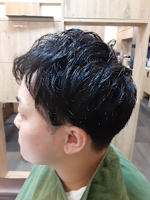 ツーブロック×メンズパーマスタイル