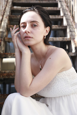 外国人風セミウェットオールバック