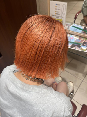 パキッとオレンジミニボブ