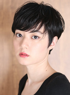 40代50代小顔前髪イメチェンアンブレラカラーショート