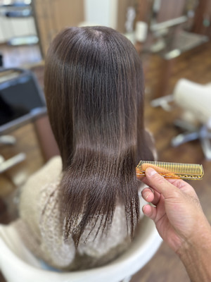 髪質改善×カラー