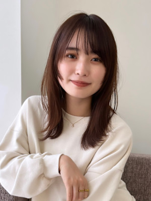 外ハネ/レイヤーカット/小顔前髪/20代/30代/銀座