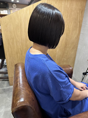 ミニボブ　髪質改善　半個室