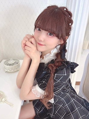 石田萌依ちゃん＊編み込みおさげヘア＊まゆ