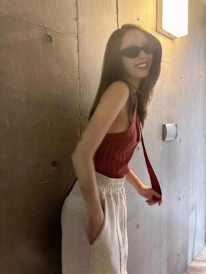 切りっぱなしボブ エアリーロング 美髪ピンクブラウン