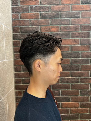 ツーブロックショート