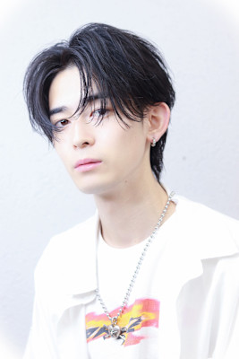 毛流れセンターパート