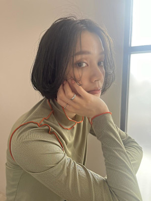 オリーブグレージュボブ