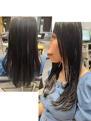 【レイヤーカット】×【ダークカラー】