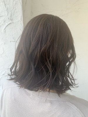 ベージュcolor×シフォンパーマ