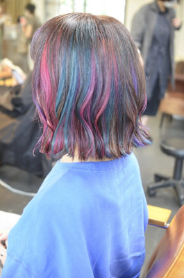 ボブカット、デザインカラー
