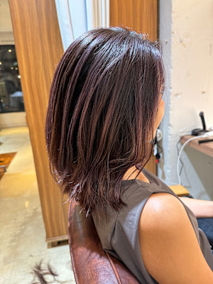 バレイヤージュパープル