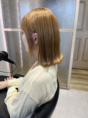 切りっぱなしボブ