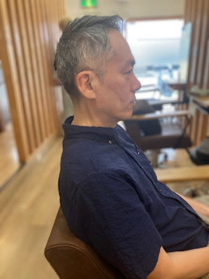 お客様髪質改善データ1453（メンズショート）