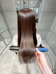 【ダメージレス】ティアラ縮毛矯正＋ブラウンカラー
