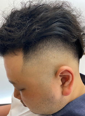 スキンフェード×バックスタイル