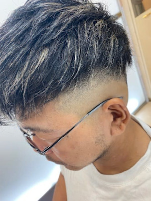 スキンフェード×メッシュスタイル