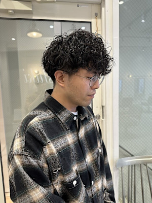 波巻きプードルパーマ/keshiki大名YUKI