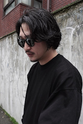 メンズミディアム大人ラフパーマ/keshiki 大名 