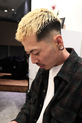 ローフェードクロップピンパーマ/keshiki 大名 