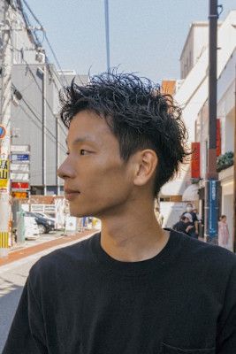 スパイキーピンパーマ大人ショート/keshiki 大名 