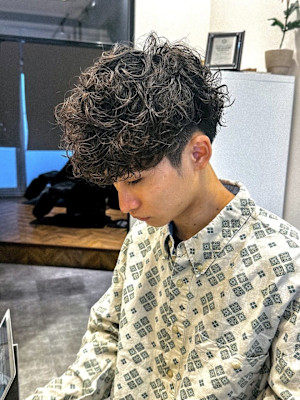 スペインカールメンズパーマ/keshiki 大名 