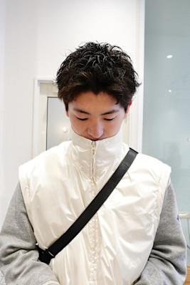 刈り上げないスパイキーショートピンパーマ/keshiki 