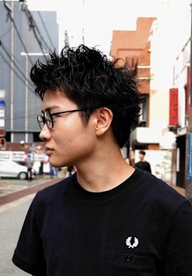 スパイキーピンパーマショート/keshiki 大名 