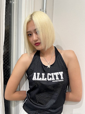 ブリーチハイトーンあごラインボブ/keshiki NANA