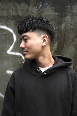 テーパーフェードショートパーマ/keshiki 大名 