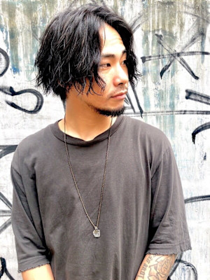 パーマ×ハイライト