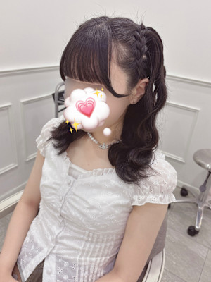 ぱっつん前髪×流しサイドバング＊まゆ