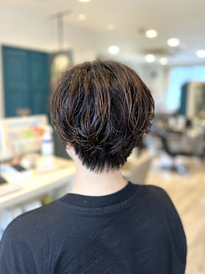 ショート×パーマ