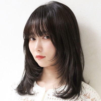[Inity]アッシュブラック×くびれヘア[髪質改善/江坂/