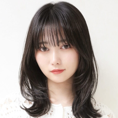 [Inity]アッシュブラック×くびれヘア[髪質改善/江坂/