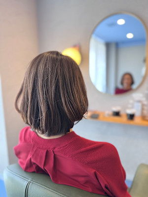 #ボブ　#ショートボブ　#ボルドーグレージュ