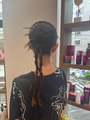 個性派パーティーヘア