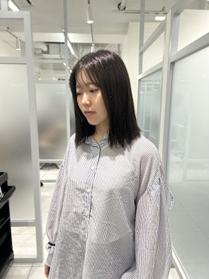 ダークグレージュ/透明感カラー/アッシュグレージュ