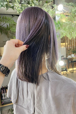 アンブレラカラー/ブラック×パープル