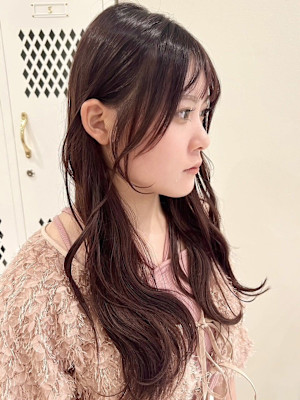 大人可愛いフェイスレイヤー垢抜けセミロング