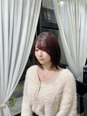 大人可愛い暖色ツヤカラー