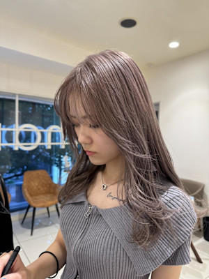 ⭐ブリーチ必須カラー　ミルクティーグレージュ