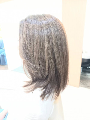 白髪ぼかしハイライト