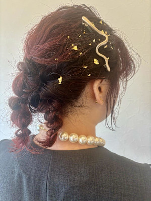 大人可愛い/ヘアセット/お呼ばれ