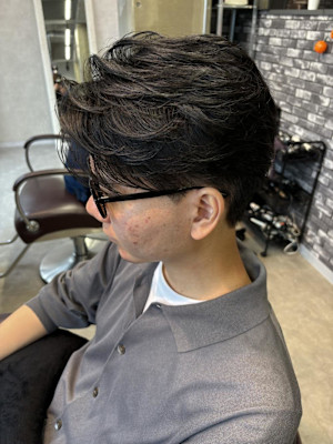 miu&宇都宮良太　メンズセンターパート