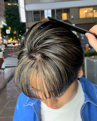 『メンズコントラストハイライト』おしゃれかつ上品なカラーです