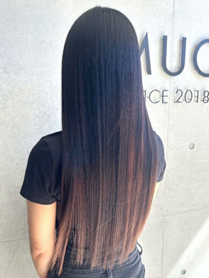 酸性ストレート　スーパーロング　縮毛矯正　サラサラストレート